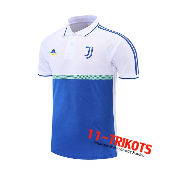 Juventus Poloshirt Weiß/Blau 2021/2022
