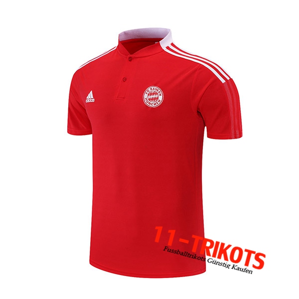 Bayern Munchen Poloshirt Weiß/Rot 2021/2022