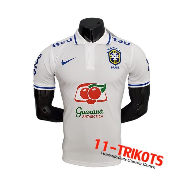 Brasilien Poloshirt Weiß 2021/2022